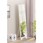 Dikdörtgen 150X43 cm Ayaklı Salon Antre Çocuk Odası Banyo Wc Yatak Odası Boy Aynası - Beyaz - 150 x 43 cm