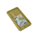 Dikdörtgen Ahşap Bambu Servis Sunum Tepsi - Tahtası Mini Tepsi 25 X 14 X 1.4Cm (5433)