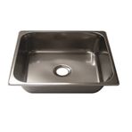 Dikdörtgen Evye. Paslanmaz Krom Lavabo. Tekne Karavan Evyesi 10cm