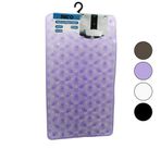 DİKDÖRTGEN - LÜX PVC PETEK DESEN - ŞEFFAF-BUZLU 98PCS VANTUZ KAYDIRMAZ BANYO - KÜVET PASPAS 37X68CM (4604)