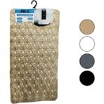 Dikdörtgen - Plastik Kabartma Çiçek Desen- Renkli 92PCS Vantuz Kaydırmaz Banyo- Küvet Paspas 36 x 67 cm (4887) - 1