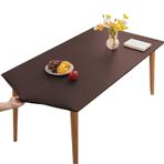Dikdörtgen PVC Masa Örtüsü - Su Geçirmez Lekeye Dayanıklı Silinebilir Masa Örtüsü (Kahve 80x120cm) - Açık Hava ve Etkinlikler için Mükemmel