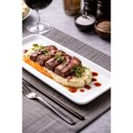Dikdörtgen Servis Tabağı Seti, 6'lı Set, Modern ve Minimal Tasarım, Meze, Sushi ve Et Sunumları için İdeal