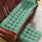 Dikdörtgen Yastık 2/3 Kişilik İç/Dış Mekan 80/100/120 cm Kalın Açık Yeşil Kanepe Veranda Bahçe için Mükemmel 120 x 50 cm Boyut Rahat ve Dayanıklı