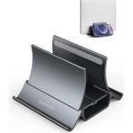 Dikey Dizüstü Bilgisayar Standı Tutucu, Arch Gravity Otomatik Kilitleme Tutucu Depolama Yuvası, Masa Düzenleyici Için Yer Tasarrufu, Tüm Macbook/ipad/dell/chromebook'a Uyar, Çift Dizüstü - 1 GB