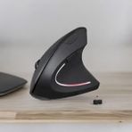 Dikey Ergonomik Kablosuz Mouse – Sessiz Tıklama, Bilek Dostu Tasarım, 2.4g USB Alıcılı, Ayarl