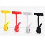 Dikey Gösterge Panosu Numara Kartı, 10 Adet Şeffaf Plastik Döndürülebilir Ürün İşaret Ekranı Mini Klips Etiket Tutucular, Beyaz(Yellow)