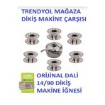 DİKİŞ MAKİNA ÇARŞISI Singer Beko Zetina Janome brother dikiş makine mekik 6 adet masura 14/90 numara 1 paket iğnesi