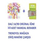 Dikiş Nakış Plastik Klips Tutucu Mandal (renkli 10 Adet)- Dali Ev Tipi Makine Iğnesi 14/90 10 Adet