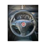Dikişli Direksiyon Kılıfı İthal Noktalı Deri Kırmızı Dikişli Parçalı Model Fiat Linea İçin