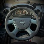 Dikişli Direksiyon Kılıfı İthal Siyah Deri Siyah Dikişli Isuzu Novo İçin