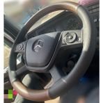 Dikişli Direksiyon Kılıfı Siyah Deri Kahve Deri Siyah Dikişli Mercedes Arocs 4148 İçin