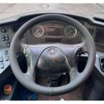 Dikişli Direksiyon Kılıfı Siyah Deri Siyah Dikişli Mercedes Otobüs Fotodaki Direksiyonlar İçin
