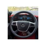 Dikişli Direksiyon Kılıfı Siyah Deri/Dikişli Mercedes Actros 1841 İçin Fotoğraftaki Direksiyonlar