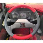Dikişli Direksiyon Kılıfı Siyah / Kırmızı Deri Siyah Dikiş Iveco Eurotech 2003 Kasa (Açıklama)