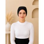 Dikişsiz Silikonlu Bone Siyah