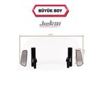Dikiz Aynalı Çift Bağlantılı Asansörlü Deflektör 34X17