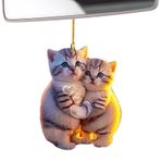Dikiz Camı İçin Araba Süsleri, Sırt Çantaları İçin Anahtarlıklar, Anahtarlık Araba Kolye Dikiz Lens Dekor, Çitler, Arkadaşlar, Dolaplar için İç Dikiz Lensi Kolye, Çanta ve Sırt Çantası Anahtarlığı