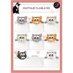 Dikkat Ajans I Love Cat Haftalık Planlayıcı - Çok Renkli