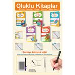 Dikkat Atölyesi Yayınları 5'li Oluklu Set Güzel Yazı Defteri, Resim, Çizgileri, Harfleri ve Sayıları Yazmayı Öğreten Kitap