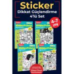 Dikkat Atölyesi Yayınları Highlights Dikkat Güçlendirme Sticker Hidden Pictures 4'lü Set