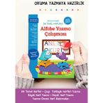 Dikkat Atölyesi Yayınları Kılavuz Çizgili Dik Temel Harflerle Alfabe Yazma Çalışması Hüseyin Demir 6 - 8 Yaş İçin