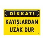 Dikkat Kayışlardan Uzak Dur Uyarı Levhası 25X35 KOD:225 - Belirtilmemiş - 0