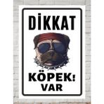 Dikkat Köpek Var Tabela Levha 24X34 cm Polikarbon Tabela - 24 x 34 cm - 1 Adet - 24x34cm