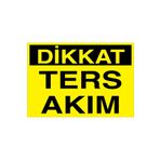 Dikkat Ters Akım Uyarı Tabelası - 70x100 Alüminyum Kompozit Panel - E37