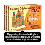 Dikkati Güçlendirme Seti Plus 6 Yaş Kitap (3 Kitap) - Osman Abalı