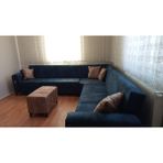 Dila's Home Sedir L Köşe Takımı - Alaçatı Lacivert