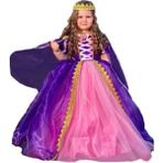 Dilay Damla Kids Mor Rapunzel Model kostüm Abiye çocuk Elbise Kasnaklı Taç Pelerin hediyeli - 9 Yaş