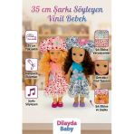 Dilayda Baby 35 Cm Şarkı Söyleyen Hareketli Eklemli Gerçekçi Vinil Oyuncak Bebek