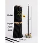 Dilek Tören Ritüel Balmumu Mum 50 Adet Slim Ince 20 cm Boy 4-6 mm Çap - Akasya - Seçenek 1