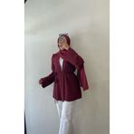 DİLEKBUTİK Bordo yazlik kimono