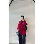 DİLEKBUTİK Fuşya yazlık desenli kimono