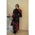 DİLEKBUTİK Nakış detaylı şifon yazlık kimono