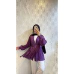 DİLEKBUTİK pliseli yazlık kemerli kimono