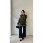 DİLEKBUTİK Yeşil tül yazlık kimono