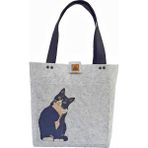 DileKolay Baskılı Keçe Çanta - Pet Serisi - Kedi Desenli Omuz Çantası - 40 x 33CM