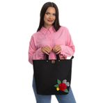 dilekolay El Yapımı Büyük Boy Keçe El Çantası -kırmızı Karanfil -40x35cm