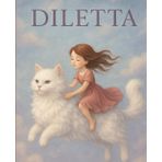 Diletta: Quaderno personalizzato con il proprio nome, con bellissima illustrazione con bambina e gatto.Composizione di ben 200 pagine a righe fondo color crema. Adatto per adulti e bambini.