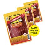 Dilimlenmiş Seçme Dana Pastırma 90 Gr. Üçlü Paket (Toplam 270 Gr.) - 1 Adet