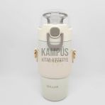 Diller 8944 360ML Beyaz Pipetli Askılı Yeni Seri Çelik Matara