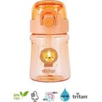 Diller Tritan Pipetli Çocuk Matara Turuncu 550 ml