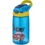Diller Tritan, Pipetli Çocuk Matarası 500 Ml, Kilitlenebilir Turkuaz Dinozor (4 Adet)