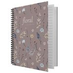 Dilman 6406 Floral Serisi 16x22 cm 80 Yaprak Çizgili Defter