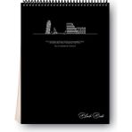 dilman black book not defteri spiralli yan 16x22cm 80 yaprak çizgili 6613 - Karışık