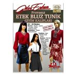 Dilmer Yayınları Güler Erkan Provasız Etek Bluz Tunik Giyim Kalıpları 34-44 Beden No: 100