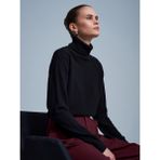 Dilvin 10848 %100 Kaşmir Balıkçı Yaka Kazak-Siyah - Standart